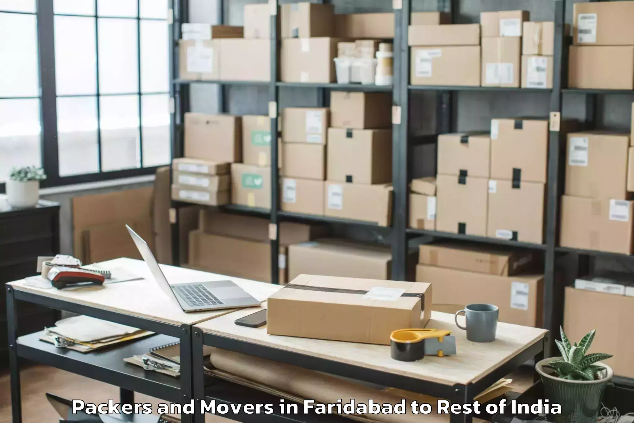 Book Faridabad to Awantipora Packers And Movers